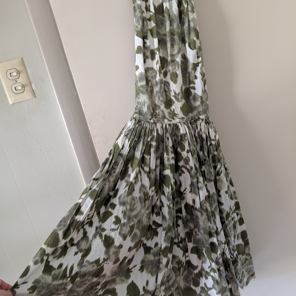 Vintage J Collins dress green floral